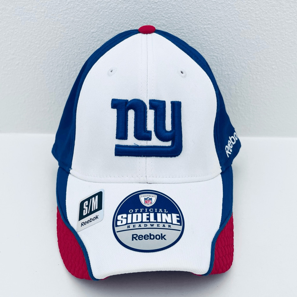 Reebok NY Giants Official Sideline NFL Hat size Small Medium